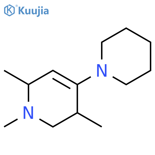 Pyridine, 1,2,5,6-tetrahydro-1,2,5-trimethyl-4-(1-piperidinyl)- structure