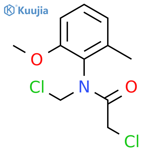 Acetamide, 2-chloro-N-(chloromethyl)-N-(2-methoxy-6-methylphenyl)- structure