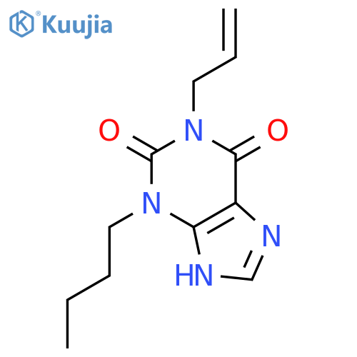 1-Allyl-3-butylbutylxanthine structure