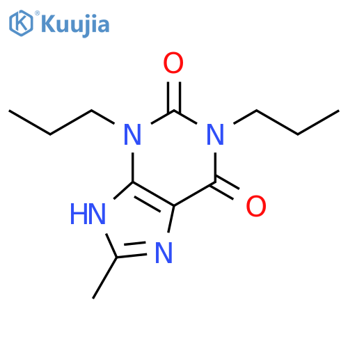 1H-Purine-2,6-dione, 3,7-dihydro-8-methyl-1,3-dipropyl- structure