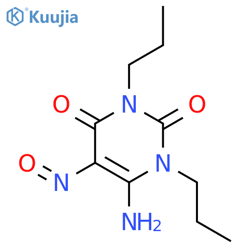 6-Amino-1,3-dipropyl-5-nitrosouracil structure