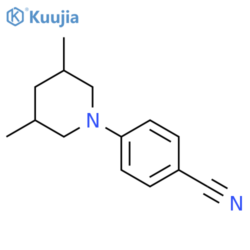 4-(3,5-Dimethylpiperidin-1-yl)benzonitrile structure