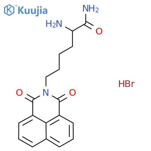 alpha-Amino-1,3-dioxo-1H-benz(de)isoquinoline-2(3H)-hexanamide monohydrobromide structure