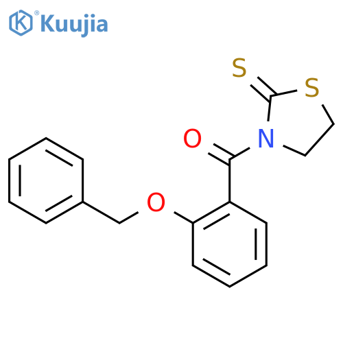 2-Thiazolidinethione, 3-[2-(phenylmethoxy)benzoyl]- structure