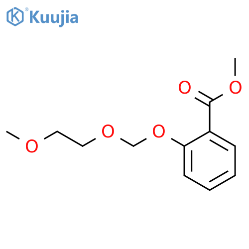 Benzoic acid, 2-[(2-methoxyethoxy)methoxy]-, methyl ester structure