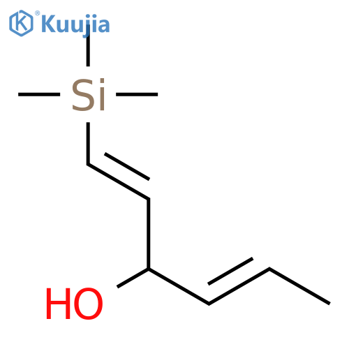 1,4-Hexadien-3-ol, 1-(trimethylsilyl)-, (E,E)- structure