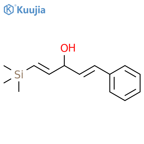 1,4-Pentadien-3-ol, 1-phenyl-5-(trimethylsilyl)-, (E,E)- structure