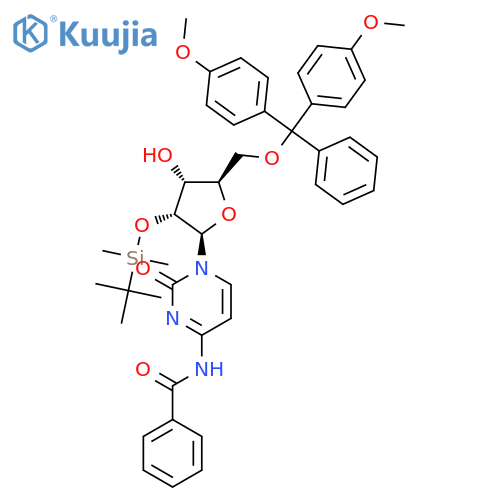 N4-Benzoyl-2'-O-tert-butyldimethylsilyl-5'-O-DMT-cytidine structure