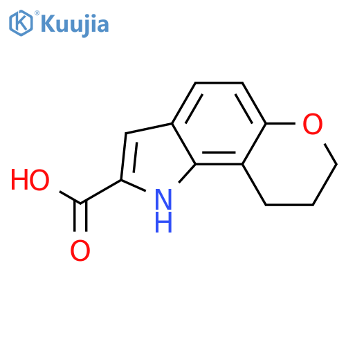 1,7,8,9-tetrahydropyrano[2,3-g]indole-2-carboxylic acid structure