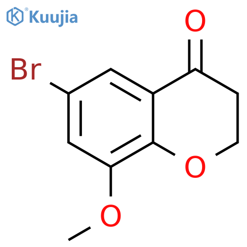 4H-1-Benzopyran-4-one, 6-bromo-2,3-dihydro-8-methoxy- structure