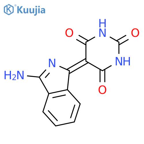 2,4,6(1H,3H,5H)-PYRIMIDINETRIONE, 5-(3-AMINO-1H-ISOINDOL-1-YLIDENE)- structure