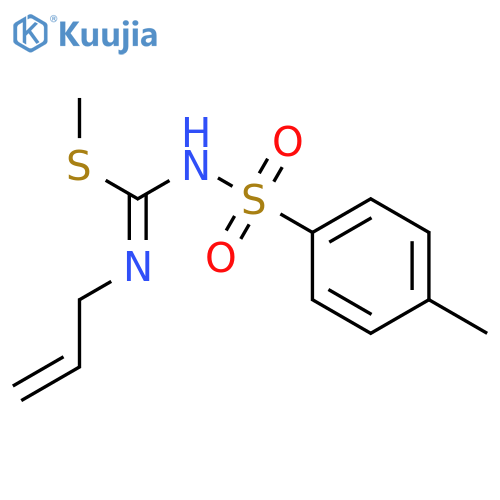 Carbamimidothioic acid, N-[(4-methylphenyl)sulfonyl]-N'-2-propenyl-,methyl ester structure