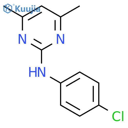 2-Pyrimidinamine, N-(4-chlorophenyl)-4,6-dimethyl- structure
