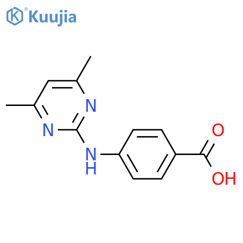 4-(4,6-Dimethylpyrimidin-2-yl)aminobenzoic Acid structure
