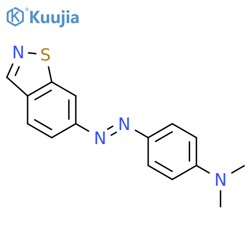 4-[(E)-1,2-benzothiazol-6-yldiazenyl]-N,N-dimethylaniline structure