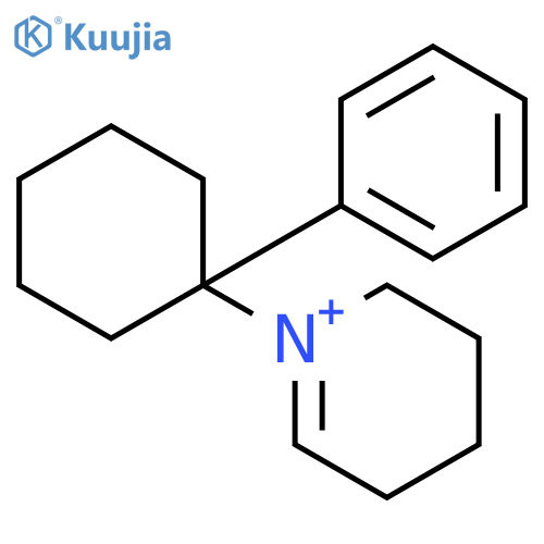 Pyridinium, 2,3,4,5-tetrahydro-1-(1-phenylcyclohexyl)- structure