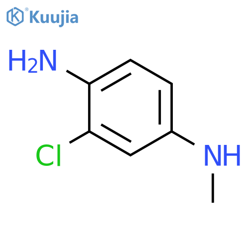 1,4-BENZENEDIAMINE, 2-CHLORO-N4-METHYL- structure