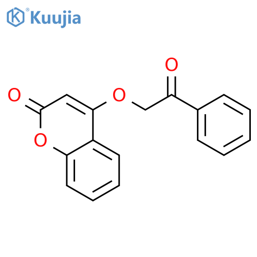 4-(2-Oxo-2-phenylethoxy)-2H-1-benzopyran-2-one structure