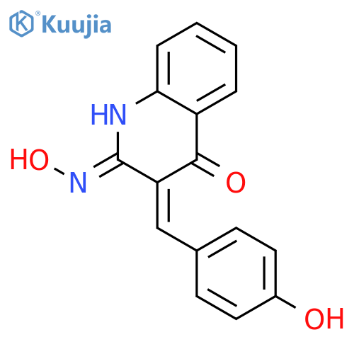 2,4(1H,3H)-Quinolinedione, 3-[(4-hydroxyphenyl)methylene]-, 2-oxime structure