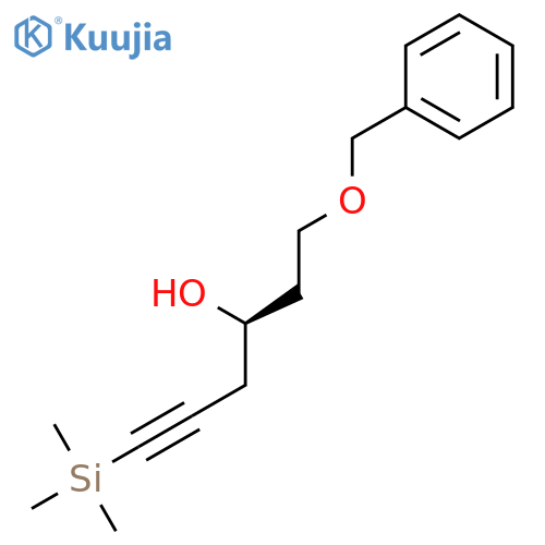 5-Hexyn-3-ol, 1-(phenylmethoxy)-6-(trimethylsilyl)-, (3R)- structure