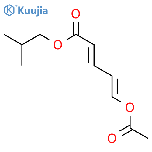 2,4-Pentadienoic acid, 5-(acetyloxy)-, 2-methylpropyl ester, (2E,4E)- structure