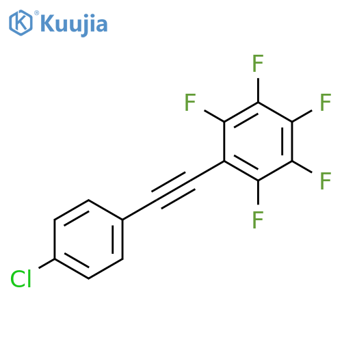 BENZENE, [(4-CHLOROPHENYL)ETHYNYL]PENTAFLUORO- structure