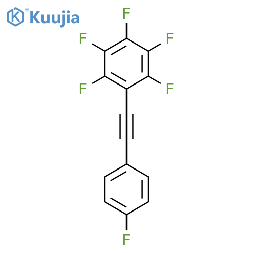 Benzene, pentafluoro[(4-fluorophenyl)ethynyl]- structure