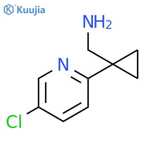 1-(5-chloropyridin-2-yl)cyclopropylmethanamine structure