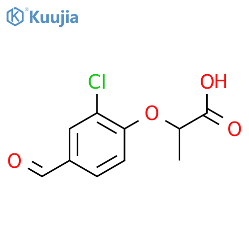 2-(2-Chloro-4-formylphenoxy)propanoic acid structure