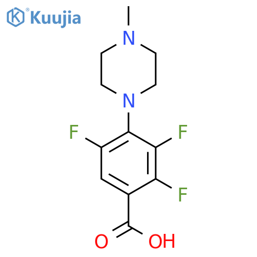 BENZOIC ACID, 2,3,5-TRIFLUORO-4-(4-METHYL-1-PIPERAZINYL)- structure