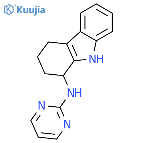1H-Carbazol-1-amine, 2,3,4,9-tetrahydro-N-2-pyrimidinyl- structure