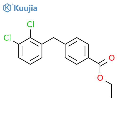 ethyl 4-[(2,3-dichlorophenyl)methyl]benzoate structure