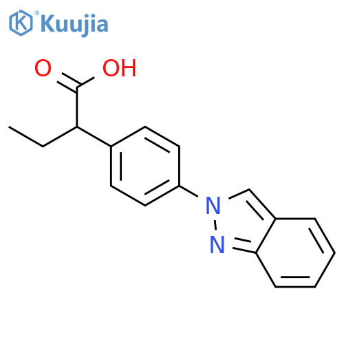 2-(4-indazol-2-ylphenyl)butanoic Acid structure