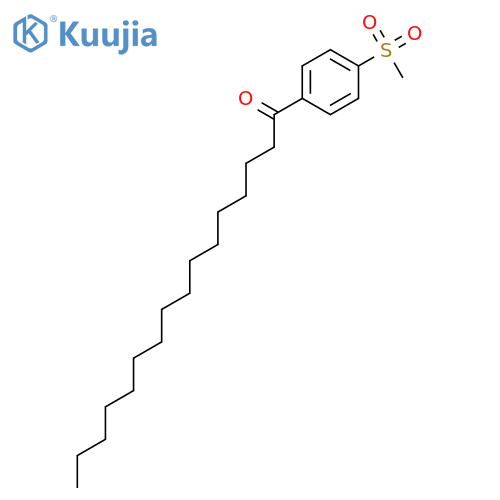 1-Hexadecanone, 1-[4-(methylsulfonyl)phenyl]- structure
