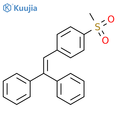 BENZENE, 1-(2,2-DIPHENYLETHENYL)-4-(METHYLSULFONYL)- structure