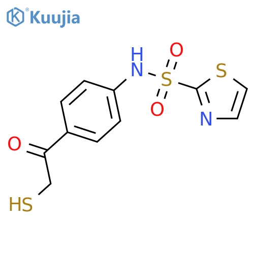 2-THIAZOLESULFONAMIDE, N-[4-(MERCAPTOACETYL)PHENYL]- structure