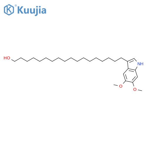 1H-Indole-3-octadecanol, 5,6-dimethoxy- structure