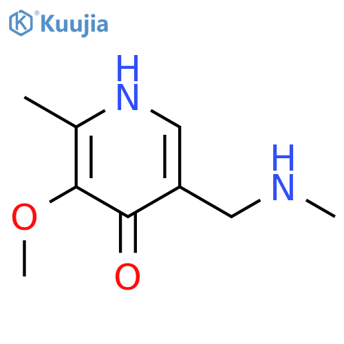 3-methoxy-2-methyl-5-(methylamino)methyl-1,4-dihydropyridin-4-one structure