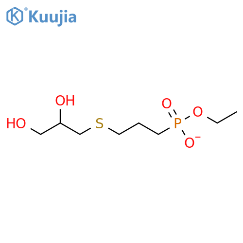PHOSPHONIC ACID, [3-[(2,3-DIHYDROXYPROPYL)THIO]PROPYL]-, MONOETHYL ESTER structure