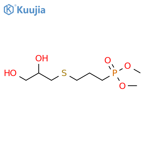 Phosphonic acid, [3-[(2,3-dihydroxypropyl)thio]propyl]-, dimethyl ester structure