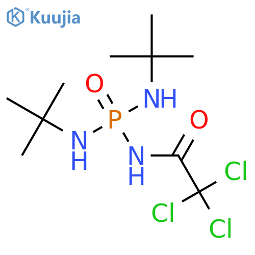 Acetamide, N-[bis[(1,1-dimethylethyl)amino]phosphinyl]-2,2,2-trichloro- structure