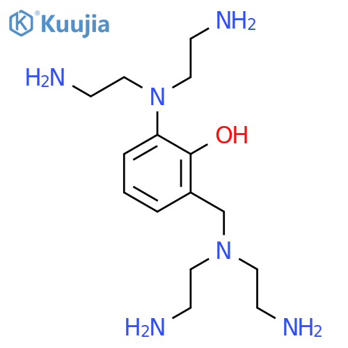 PHENOL, 2-[BIS(2-AMINOETHYL)AMINO]-6-[[BIS(2-AMINOETHYL)AMINO]METHYL]- structure