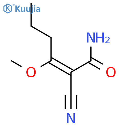 2-HEXENAMIDE, 2-CYANO-3-METHOXY- structure