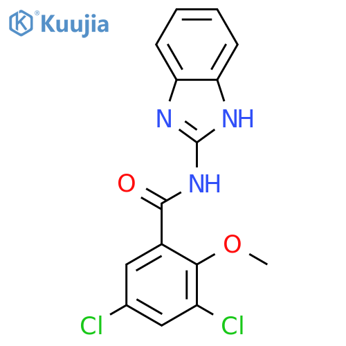 Benzamide, N-1H-benzimidazol-2-yl-3,5-dichloro-2-methoxy- structure