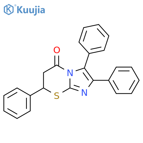 2,3,7-triphenyl-5H,6H,7H-imidazo2,1-b1,3thiazin-5-one structure