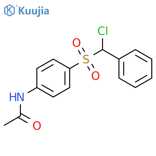 N-[4-[chloro(phenyl)methyl]sulfonylphenyl]acetamide structure
