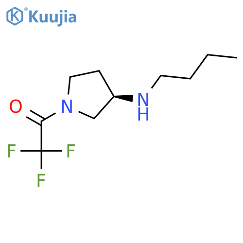 3-Pyrrolidinamine, N-butyl-1-(trifluoroacetyl)-, (3R)- structure