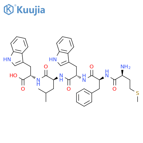 L-TRYPTOPHAN, L-METHIONYL-L-PHENYLALANYL-L-TRYPTOPHYL-L-LEUCYL- structure