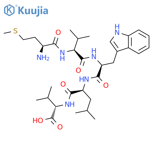 L-VALINE, L-METHIONYL-L-VALYL-L-TRYPTOPHYL-L-LEUCYL- structure
