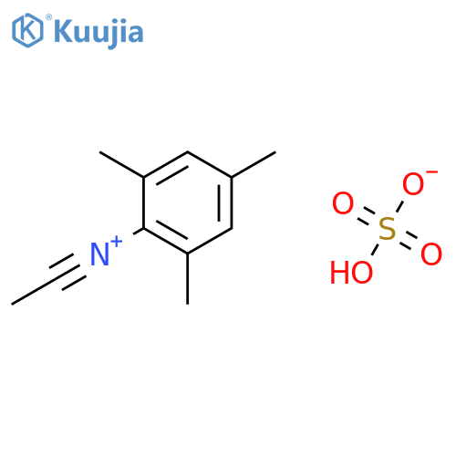 Benzenaminium, N-ethylidyne-2,4,6-trimethyl-, sulfate (1:1) structure
